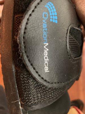 Comfortable shoe to allow fractured toe to heal