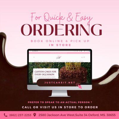 Online ordering info