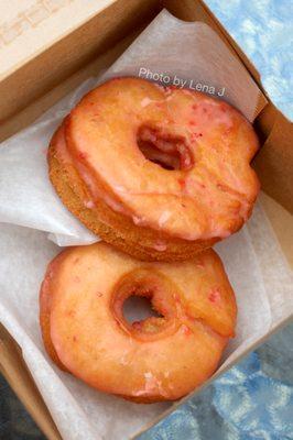 Strawberry Lemon Donut ($5 for 2 pack) - Michigan strawberry cake donut w/ strawberry lemon glaze