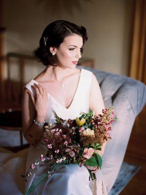 Romantic simplicity  Fresh makeup to complement the blooms. We love creating effortless styles that make brides feel beautiful. Pond Estat