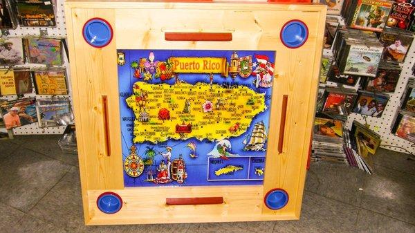 Handmade Wood Domino/Game Table With Cup Holders and Leg stands....