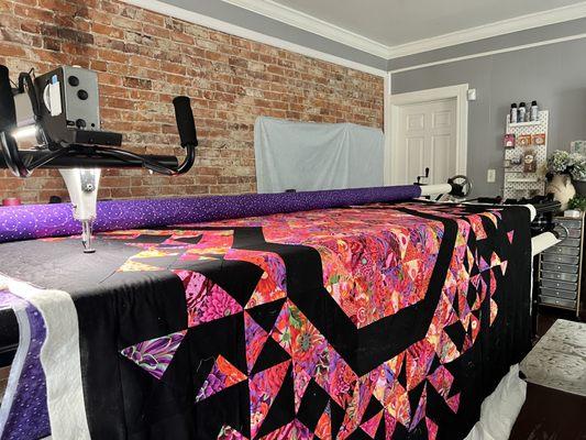 Longarm quilting services available.