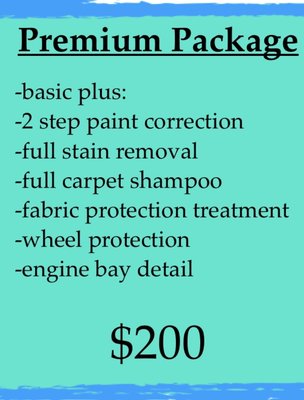 Premium detail package