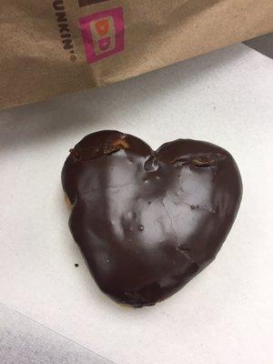 Heart Boston creme