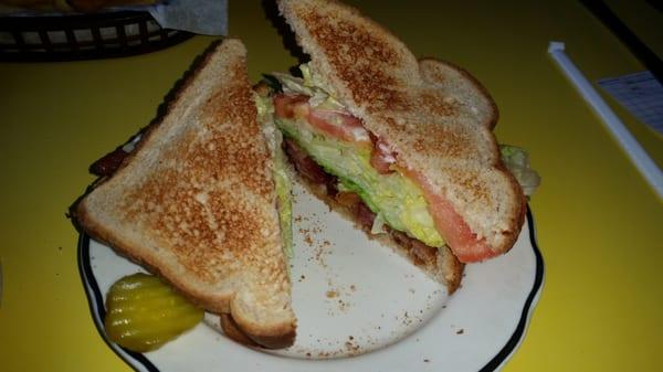 BLT on wheat.  $3.85.