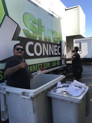 Shred Connect is the best on-site shredding service.  Professional, great attitude, and great teamwork!