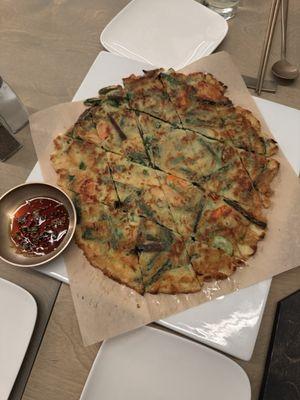 Chive pancake