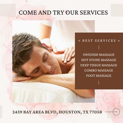 Come and try our services