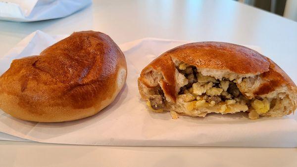 Sausage, egg kolache