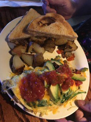 Vege Delight omelette