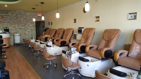 Pedicure chairs, relaxing