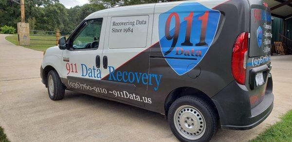 911 Data Recovery Service van