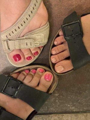 Three pedicures