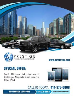 Limo transfer from Madison to O'Hare