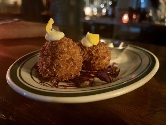 Mushroom & Scallion Croquetas, so good!