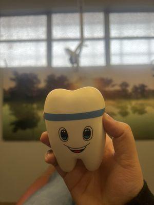 Tooth stress ball for my persistent anxiety!