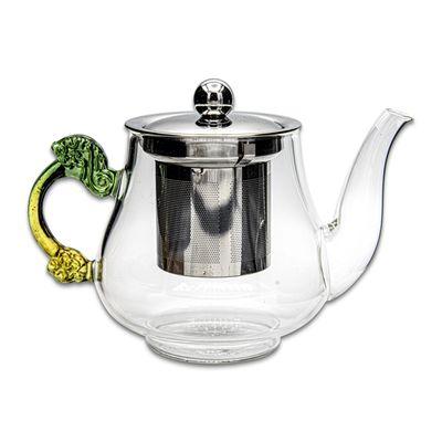 One of our imported glass tea vessels with a built in infuser.