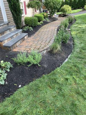 Front steps and walkway