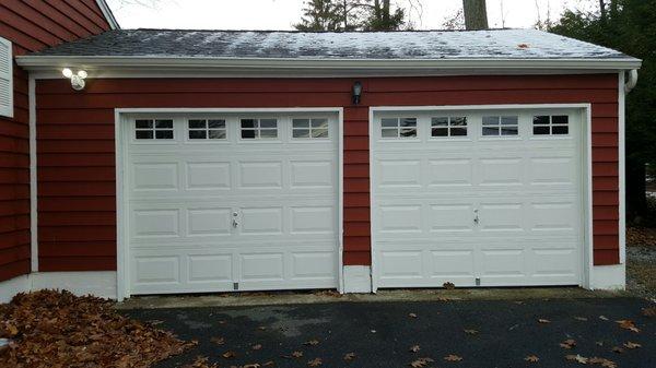 The 2 garage doors that were installed in November 2016 by Door Pro America