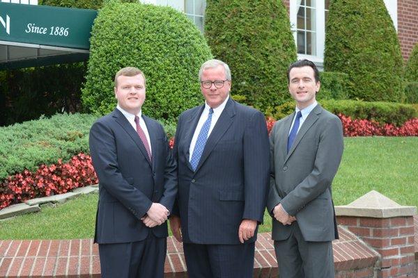 Stephen A. Clavin, J. Peter Clavin, Matthew E. Clavin (Left to Right)