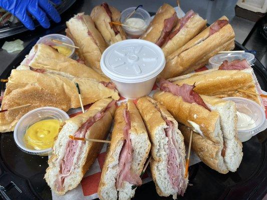 Cuban Sandwich Party Platter Tray