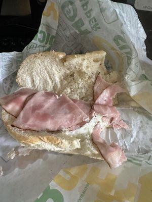 This is how the sandwich was