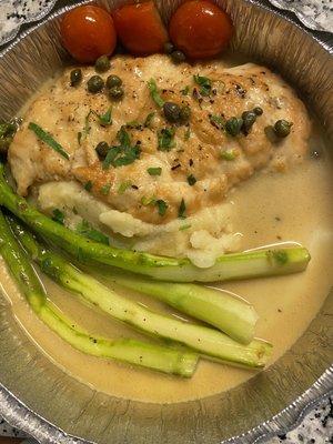 Chicken piccata - yum!