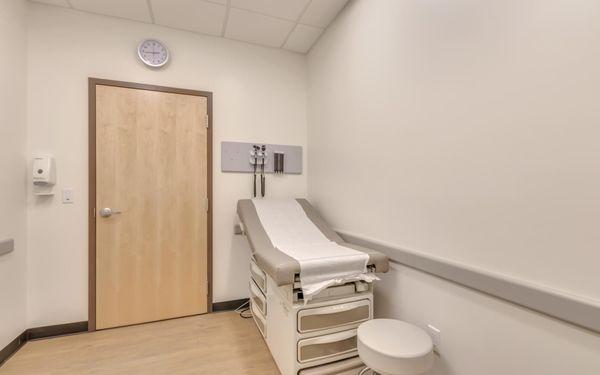 Inside an exam room