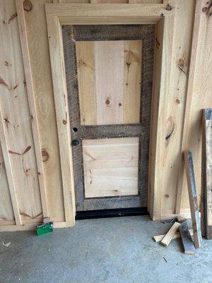 Custom wood door