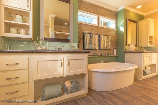 If bathrooms are your thing - - we have unbelievable features available from Palm Harbor Homes in Killeen, Texas!