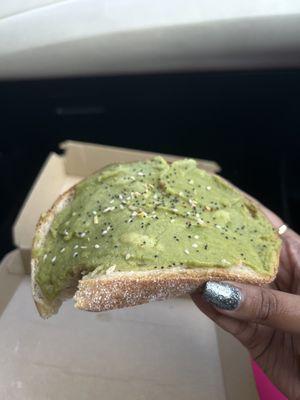 Soggy avocado toast