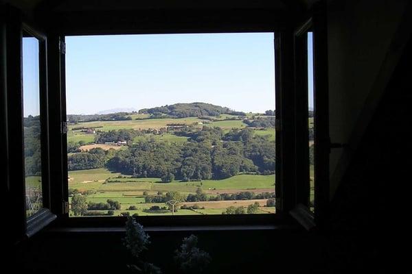 View from one of our guesthouse's bedrooms in the South East of France