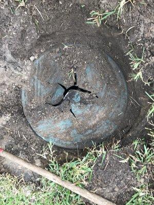 Call Rob's Septic to repair or replace broken septic lids!