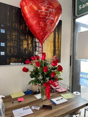 18 dozen roses delivered in 1 day to Mattress Store San Diego in Chula Vista