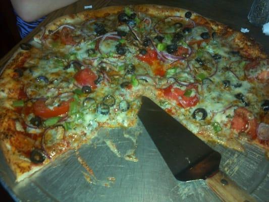 Veggie pizza...yum!