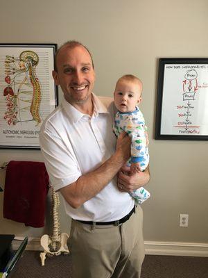 Dr. Bob and a very happy little baby!