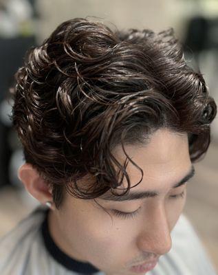 Korean man perm by alex