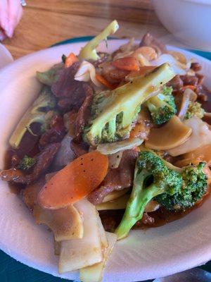 Beef and shrimp with mixed vegetables!