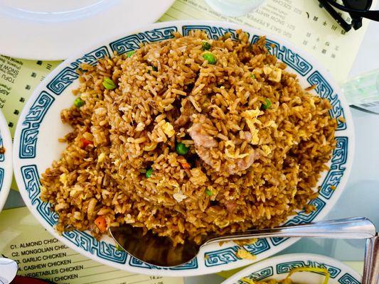 Pork Fried Rice. It is stack high! So be hungry when you order this!