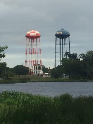 Water towers on Base