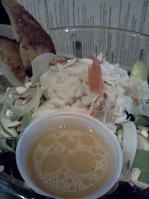 Citrus crab salad. Love the presentation.