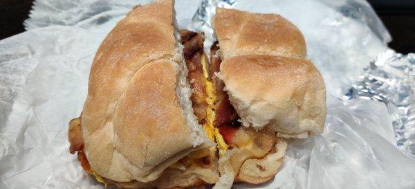 Bacon Egg and cheese.