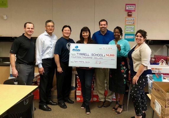 School Supply Drive for Tyrrell Elementary School