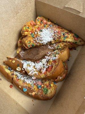 Fruity Pebble French Toast ($8)