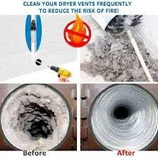 We offer dryer duct cleaning service.