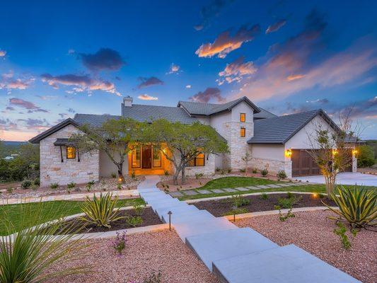 Hill Country view home in Spicewood TX