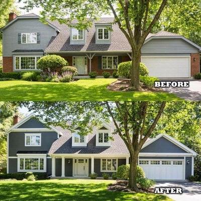 Completed exterior remodeling projects in the Arlington Heights and greater Chicago area.