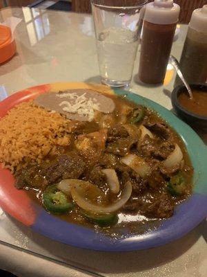 Bistec a la mexicana