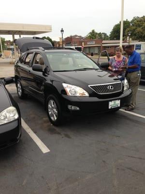 Heading out for a test drive with Mario our salesperson