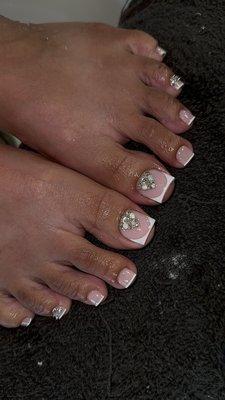 Acrylic toe overlay